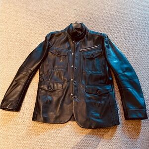 Karl Lagerfeld Leather Field Coat
